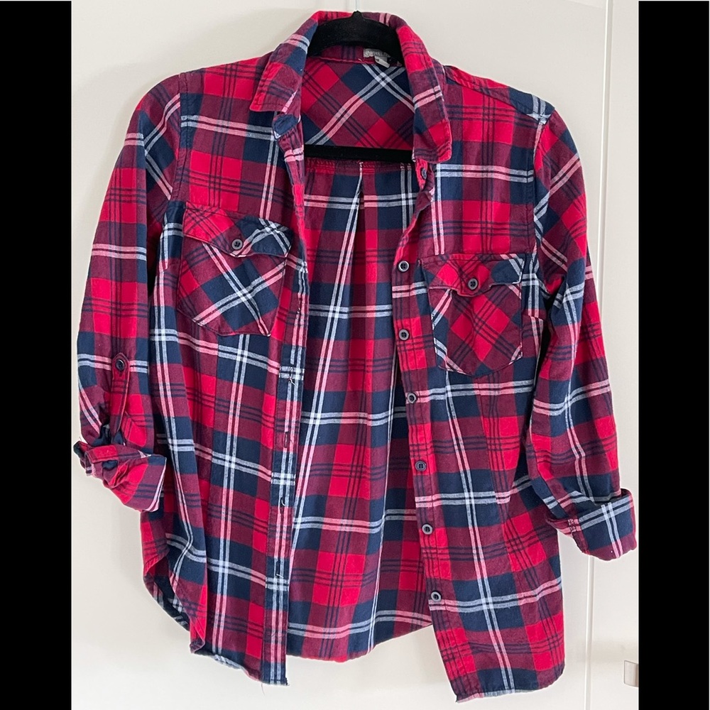 Plaid button up